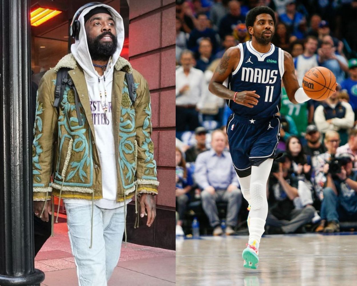 Kyrie Irving dons peculiar $1800 jacket