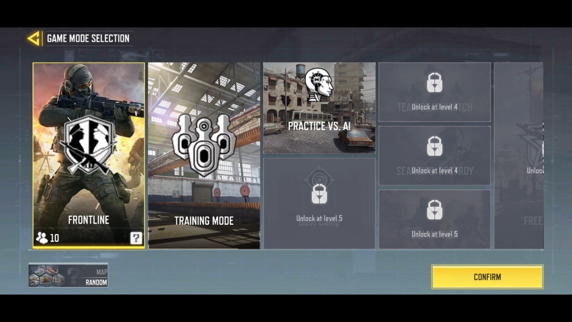 Call of Duty Mobile 1v1 Game mode in the Multiplayer lobby (Image via YouTube/Vlerec)