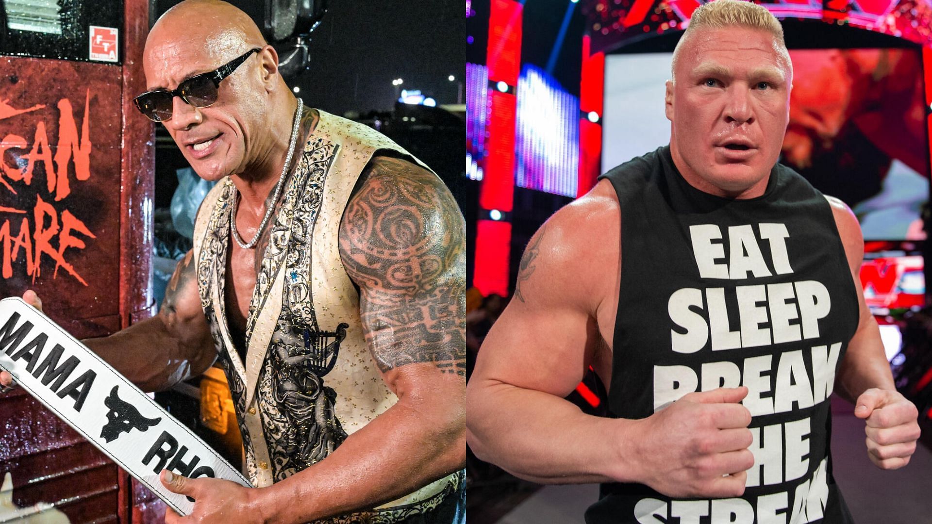 The Rock and Brock Lesnar are two of the biggest stars in WWE history