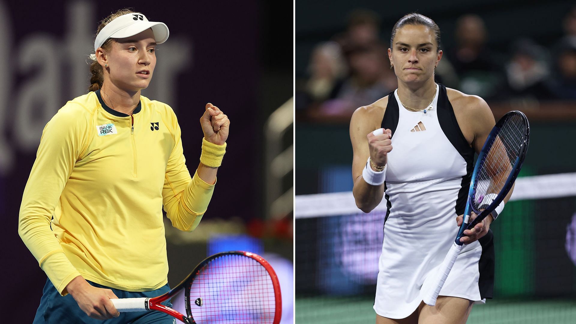 Elena Rybakina vs Maria Sakkari is one of the quarterfinal matches at the 2024 Miami Open.