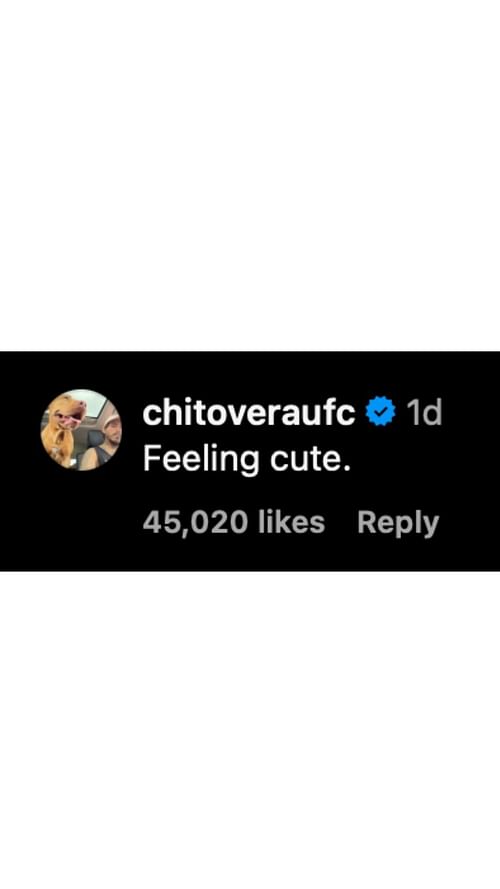 Marlon 'Chito' Vera's comment on ESPN MMA's post