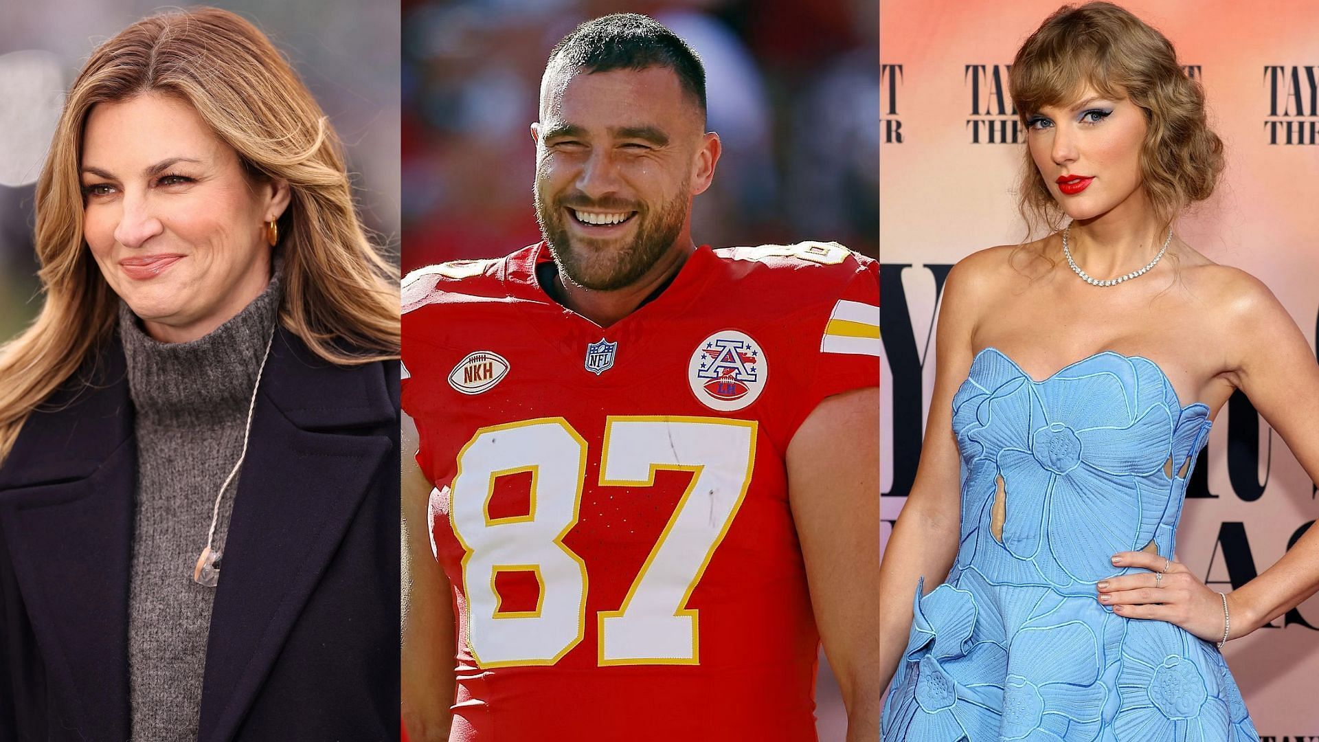 Erin Andrews, Travis Kelce, and Taylor Swift