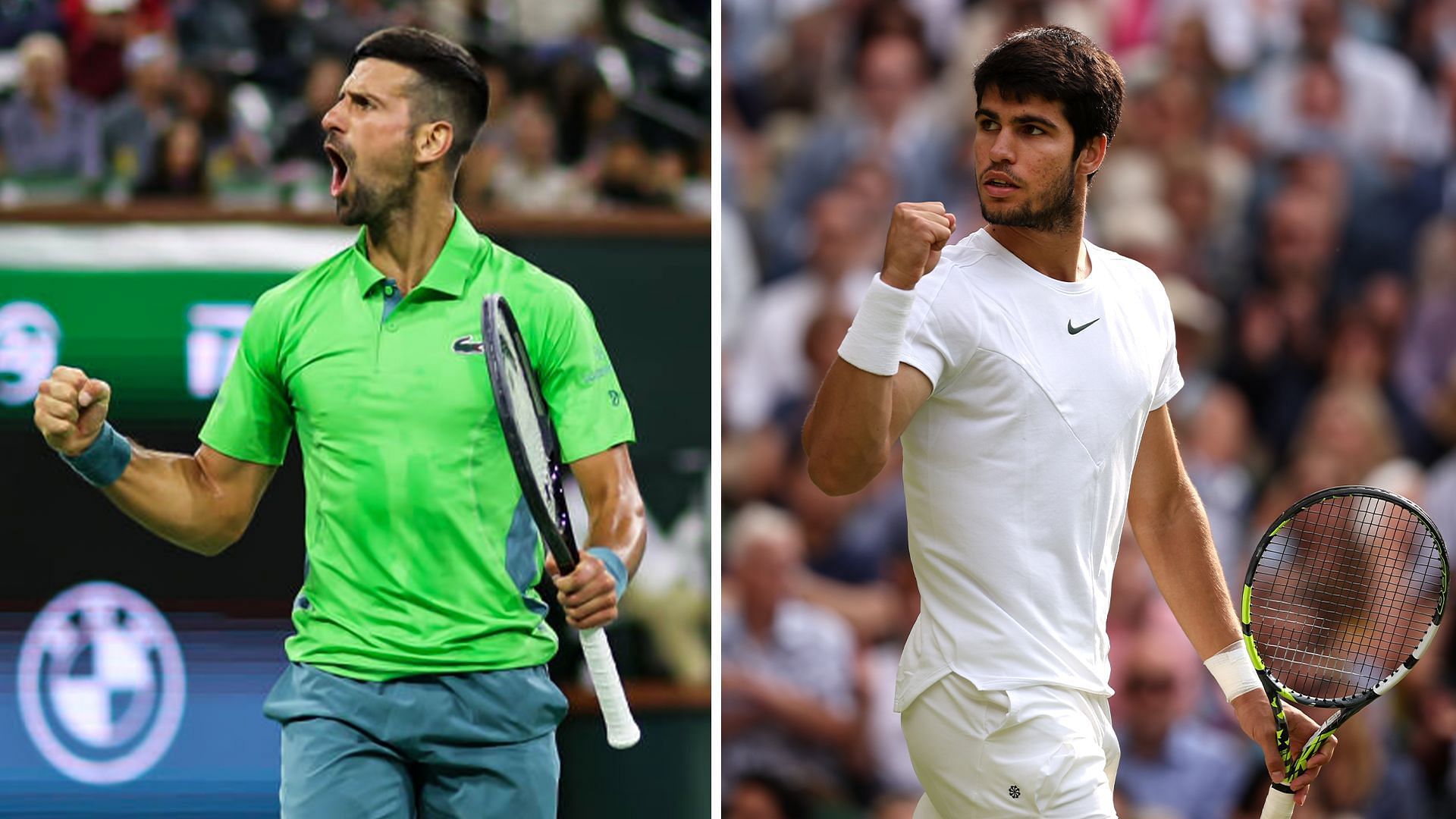 Novak Djokovic and Carlos Alcaraz are the top two ranked players in this week