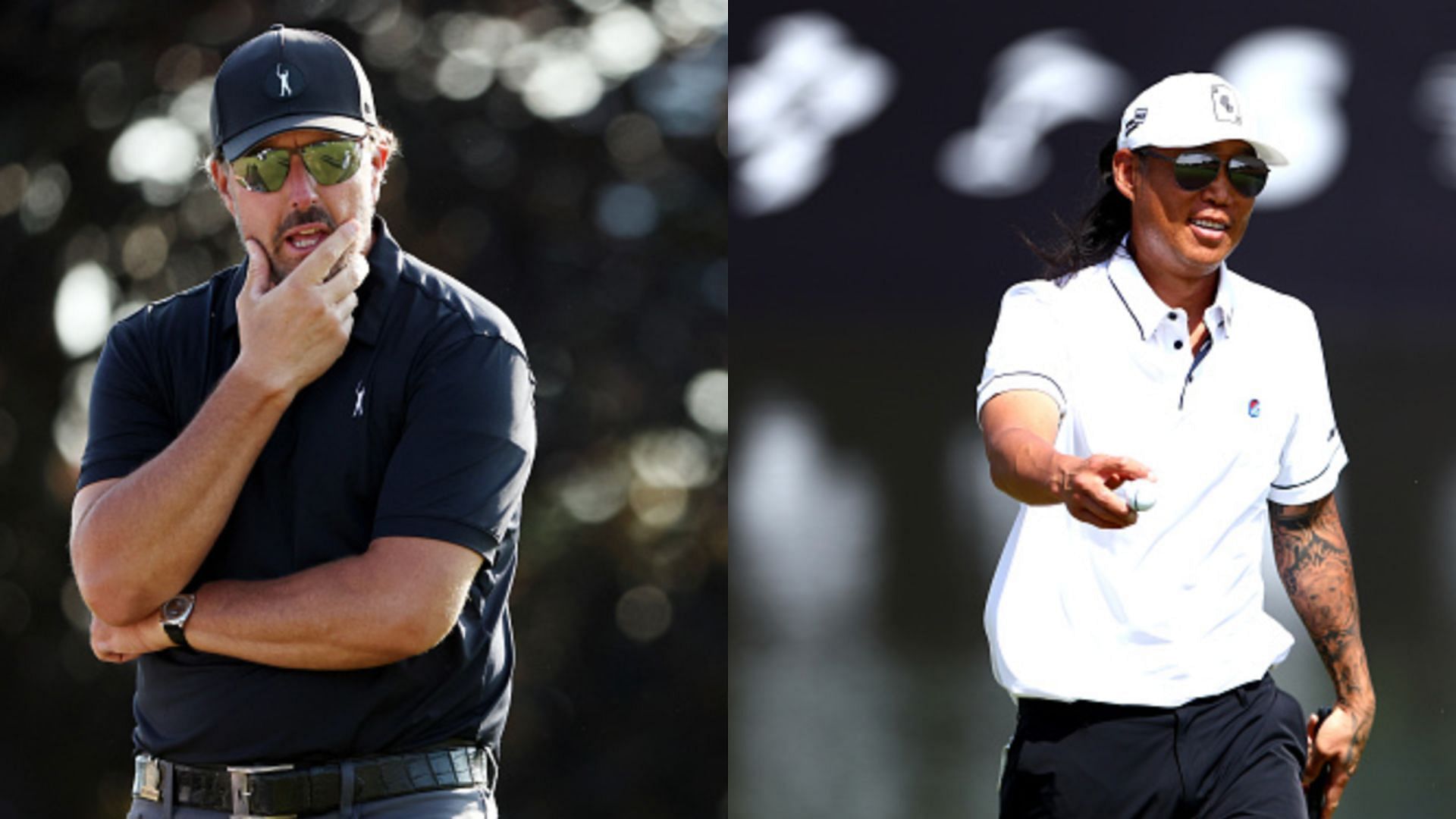 Phil Mickelson, Anthony Kim (Images via Getty)
