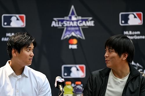 Ohtani (left) and Mizuhara