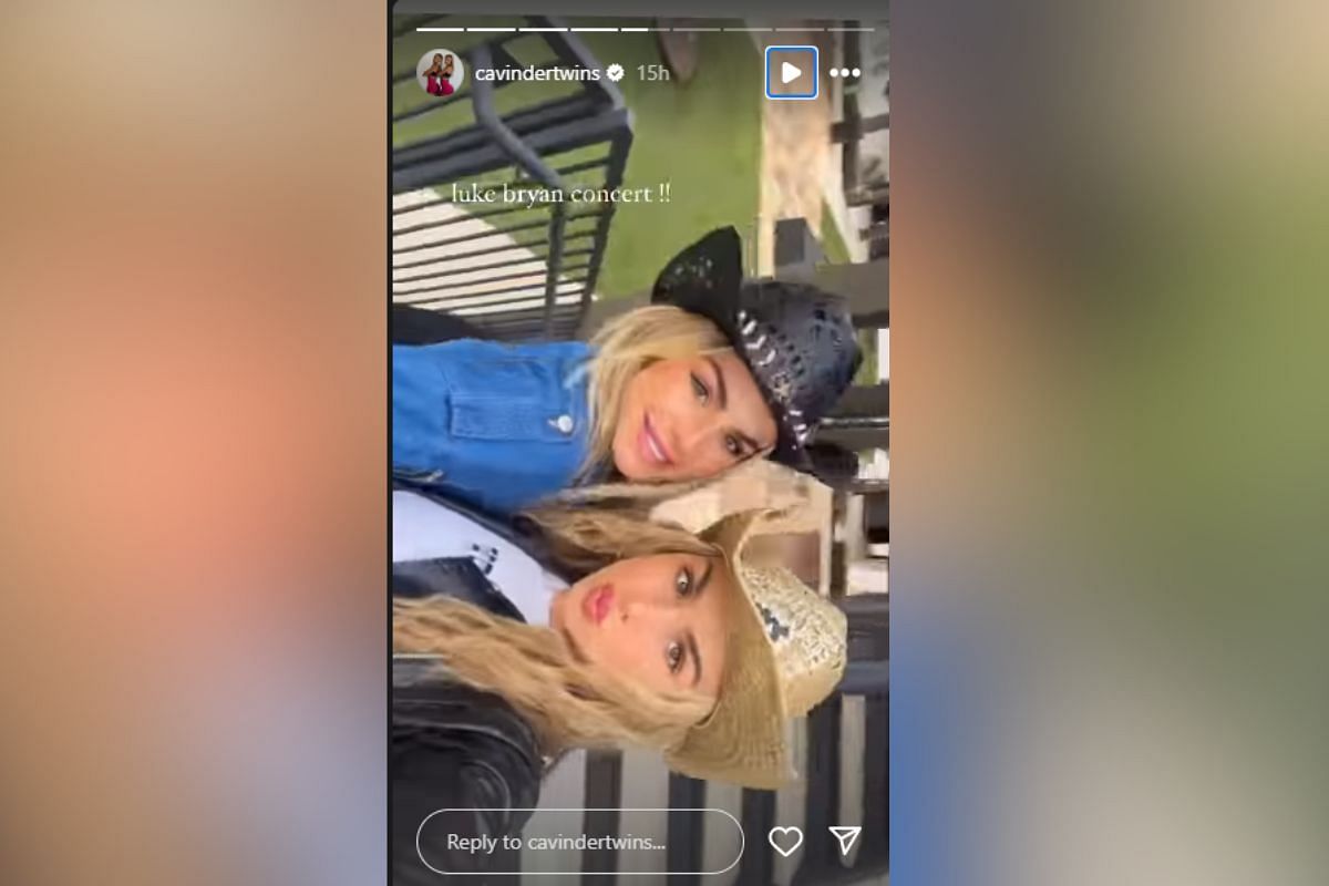 Cavinder twins dress up to attend Luke Bryan concert