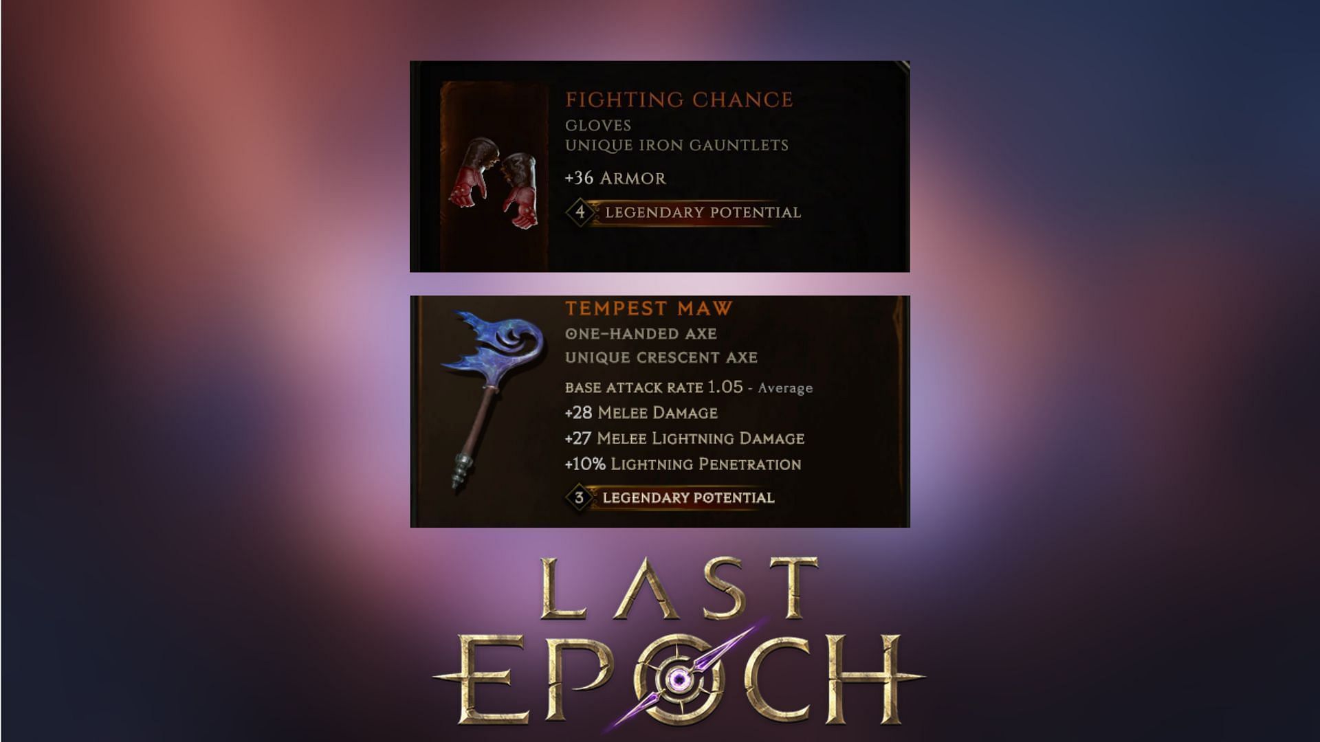 The Legendary Forging Potential in Last Epoch means the number of affixes the item will receive from the Exalted item (Image via Eleventh Hour games)