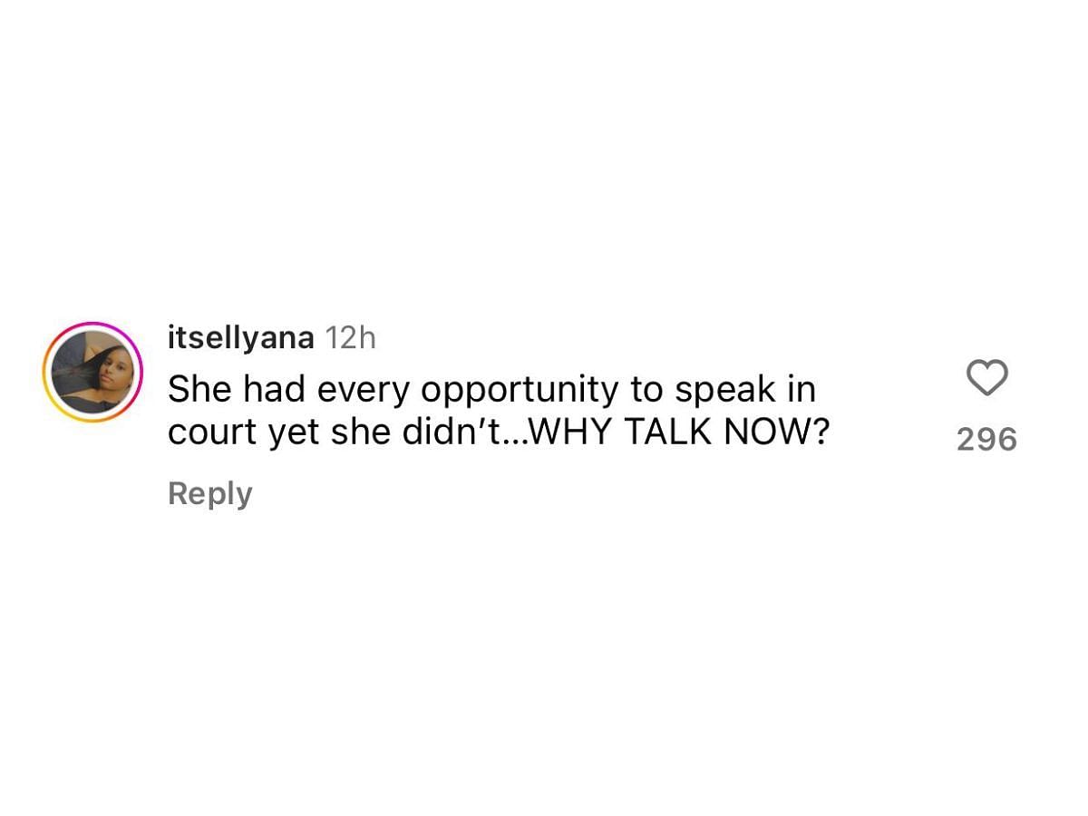 Fans question Kelsey (image via @itsellyana on Instagram)