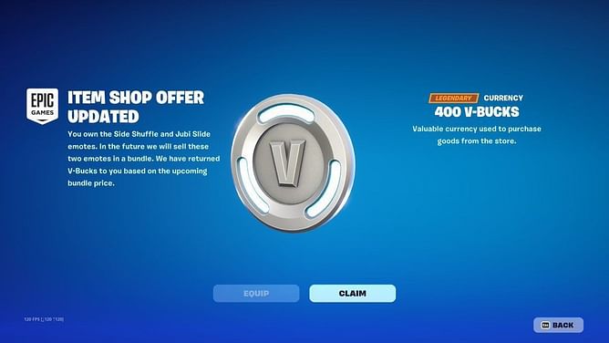 Fortnite is refunding players upto 400 V-Bucks, check your eligibility