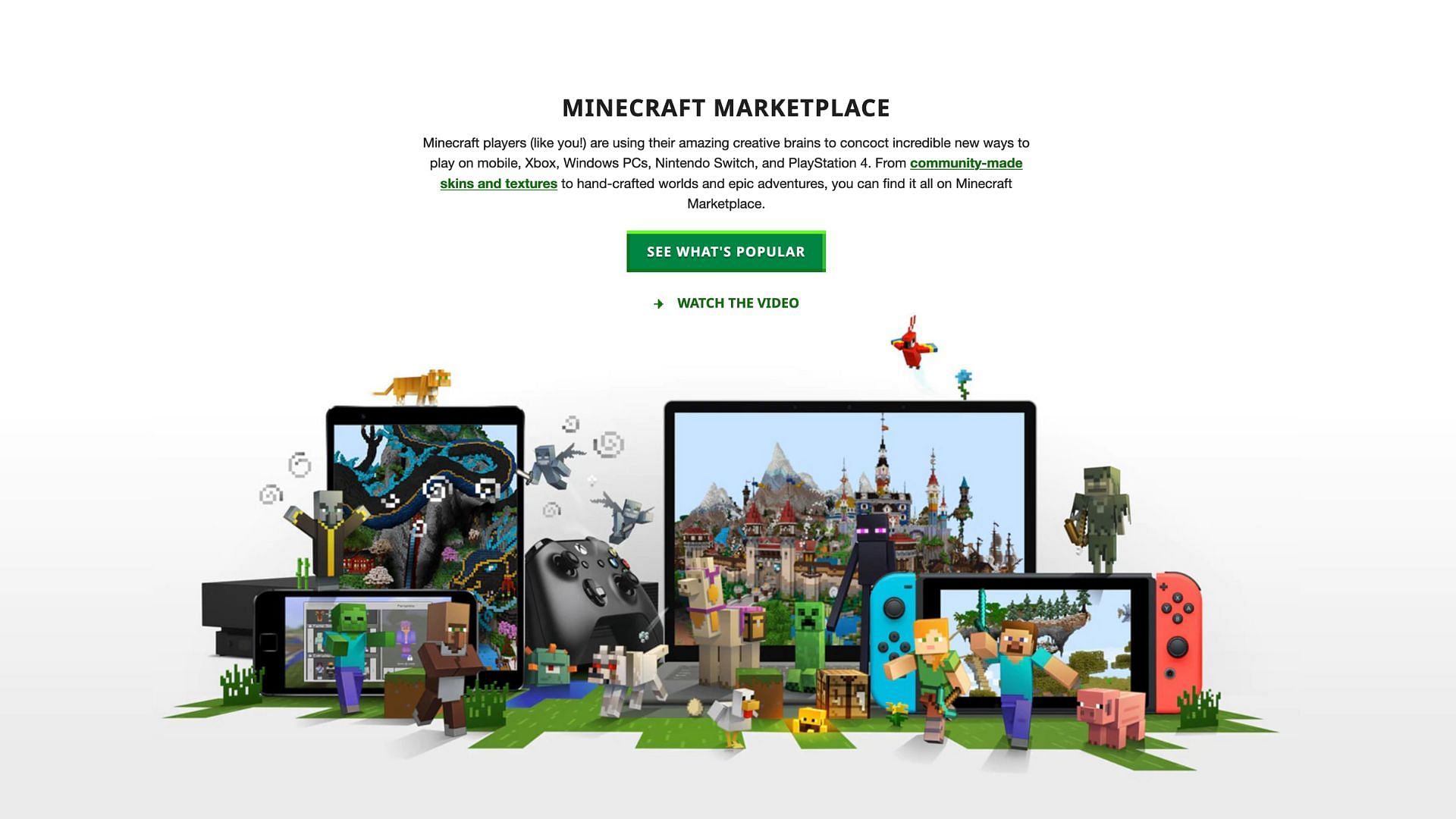 Minecraft 2024 switch marketplace