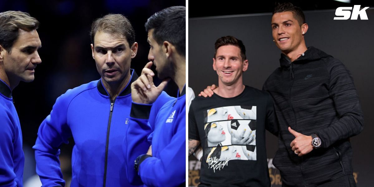 Roger Federer and Rafael Nadal were compared to Lionel Messi and Cristiano Ronaldo