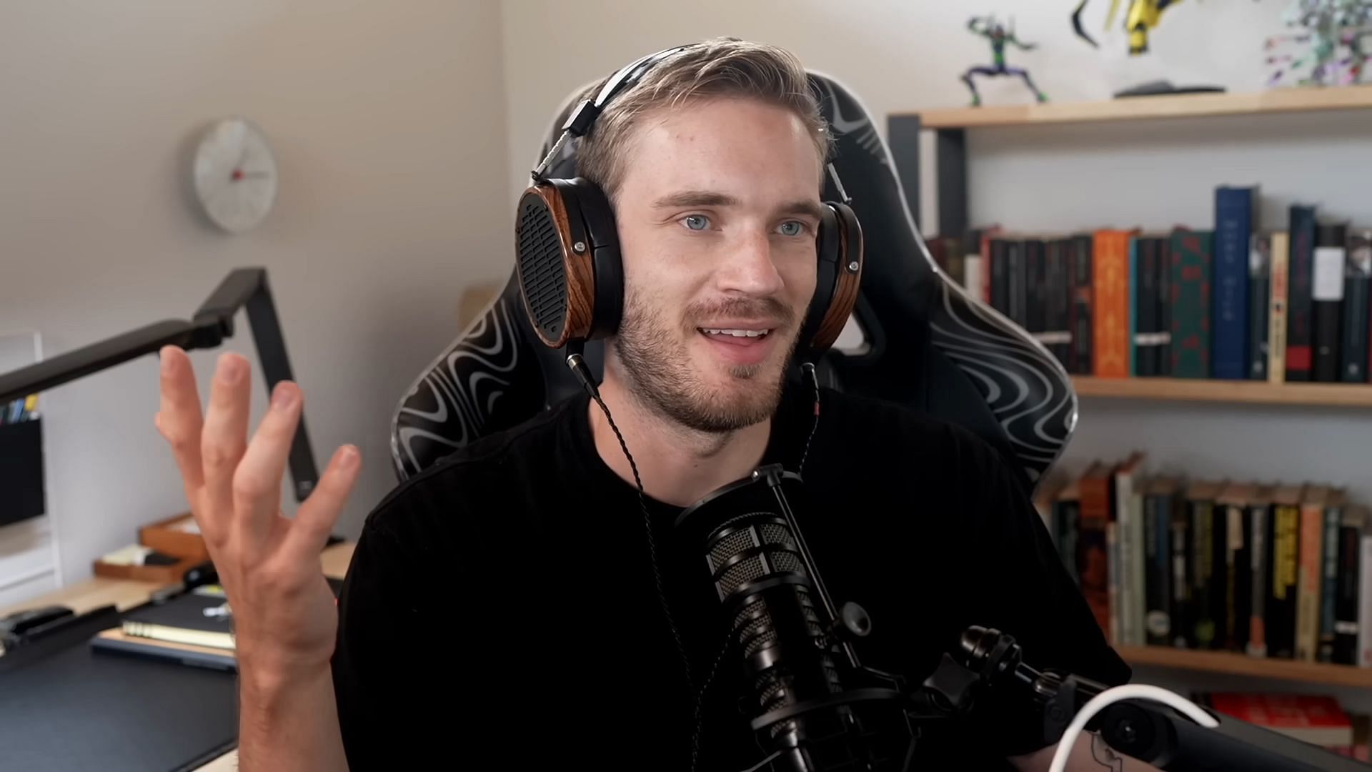 PewDiePie is not retired, but his YouTube channel has stagnated for sure (Image via PewDiePie/YouTube)