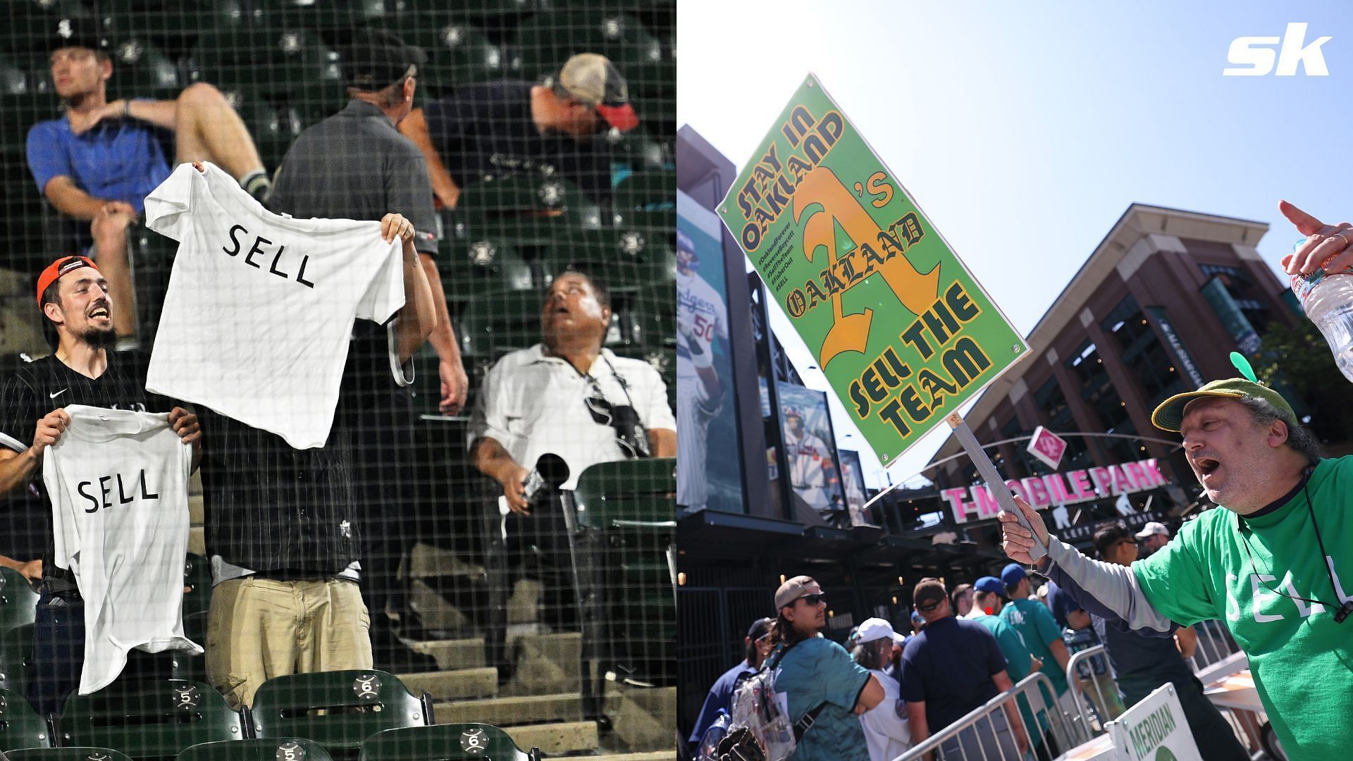 Oakland Athletics fans staged a boycott outside their team