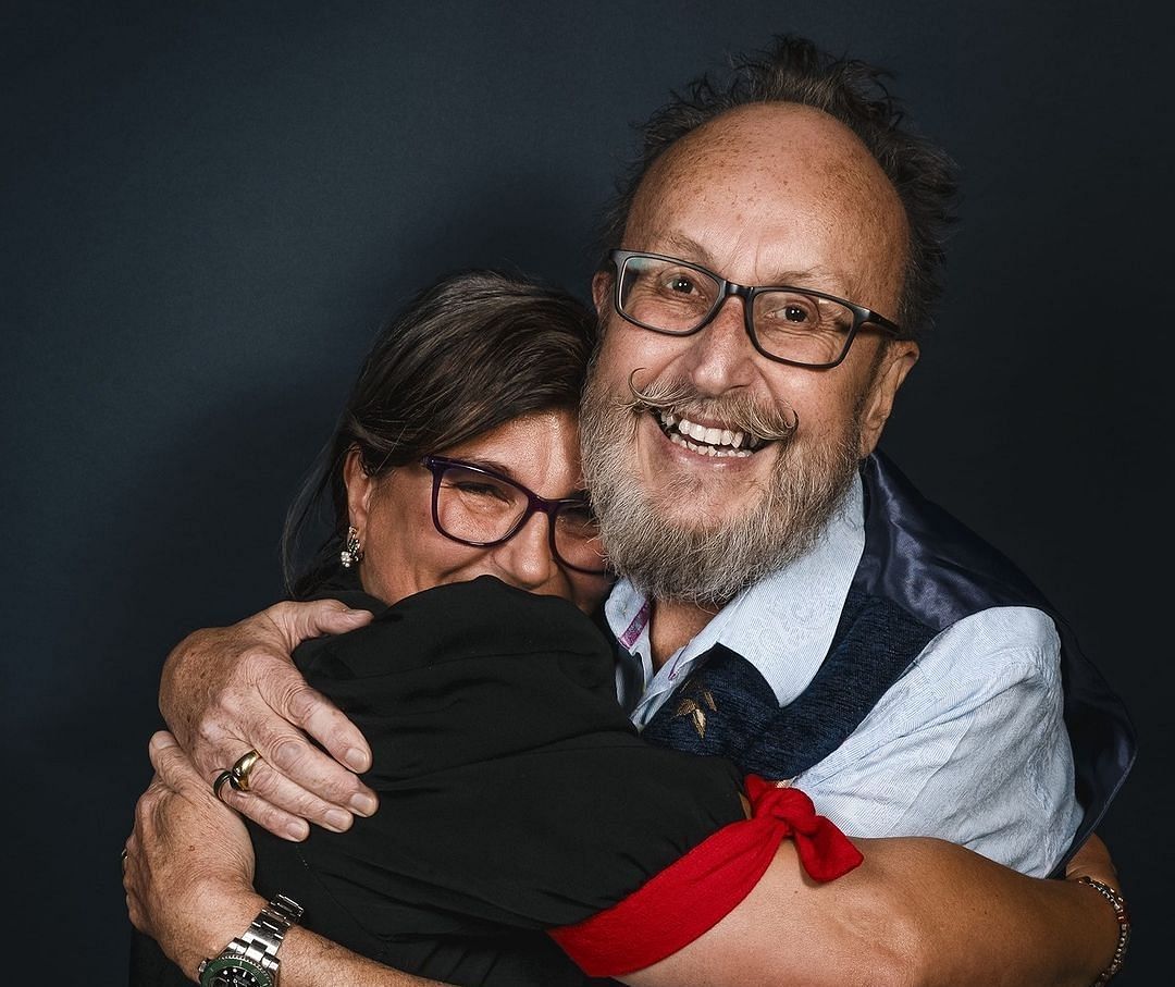 Myers with his wife (Image via Instagram/@hairybikers)