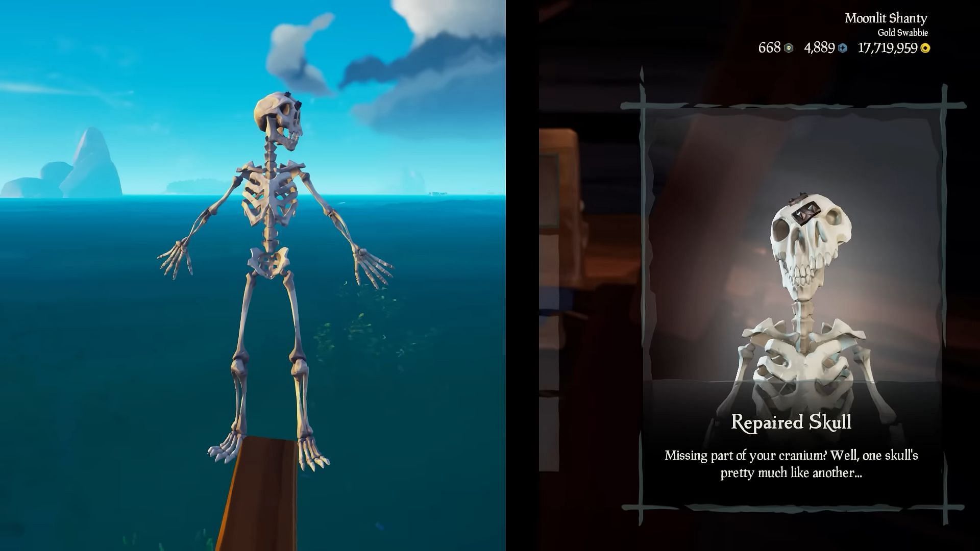 One of the Skeleton Curse variants in Sea of Thieves (Image via Rare/ Chor-Sea of Thieves on YouTube)
