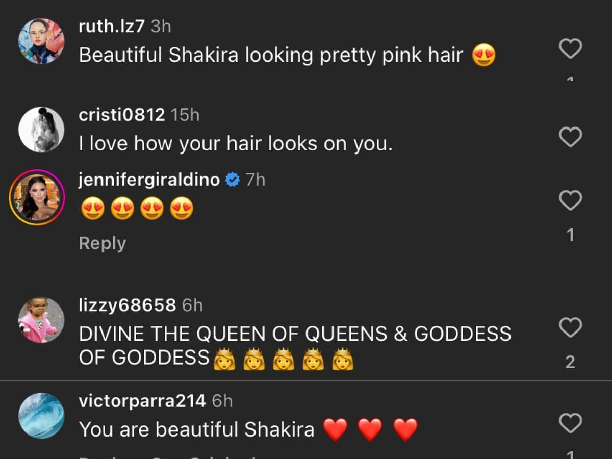 Fan reactions on the singer&#039;s Punter&iacute;a music video look (Image via Instagram/ @shakira)