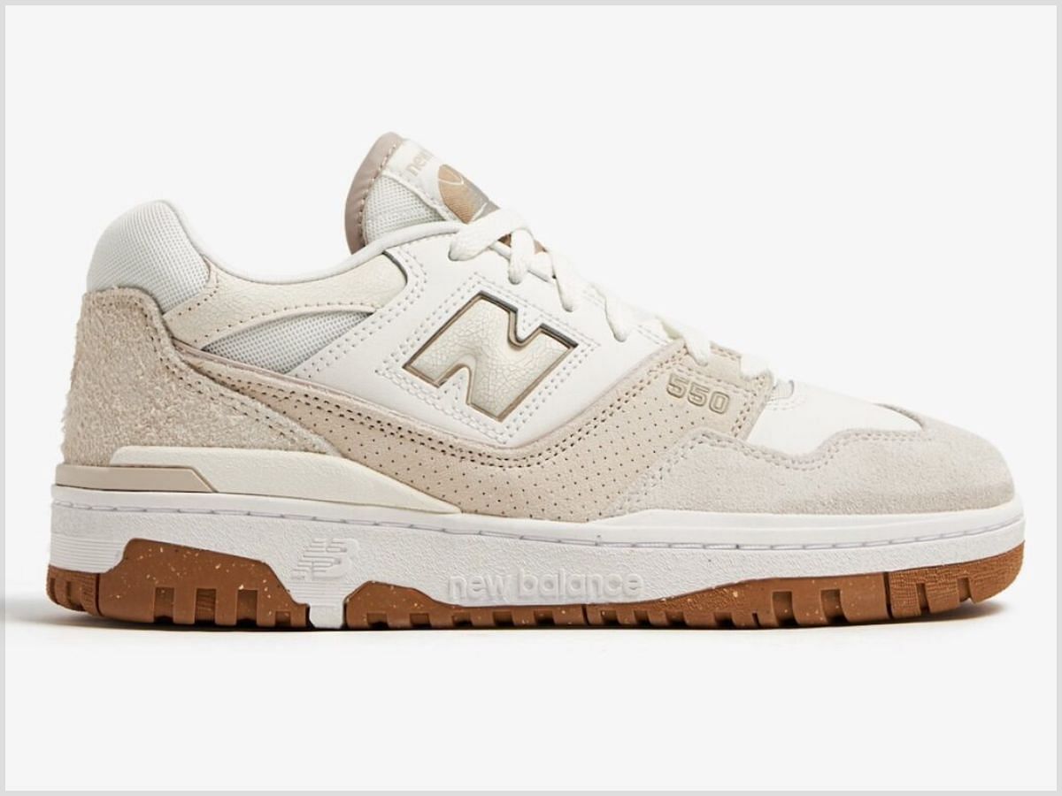 New Balance 550 &ldquo;Beige Gum&rdquo; sneakers (Image via Twitter/@SBDetroit)