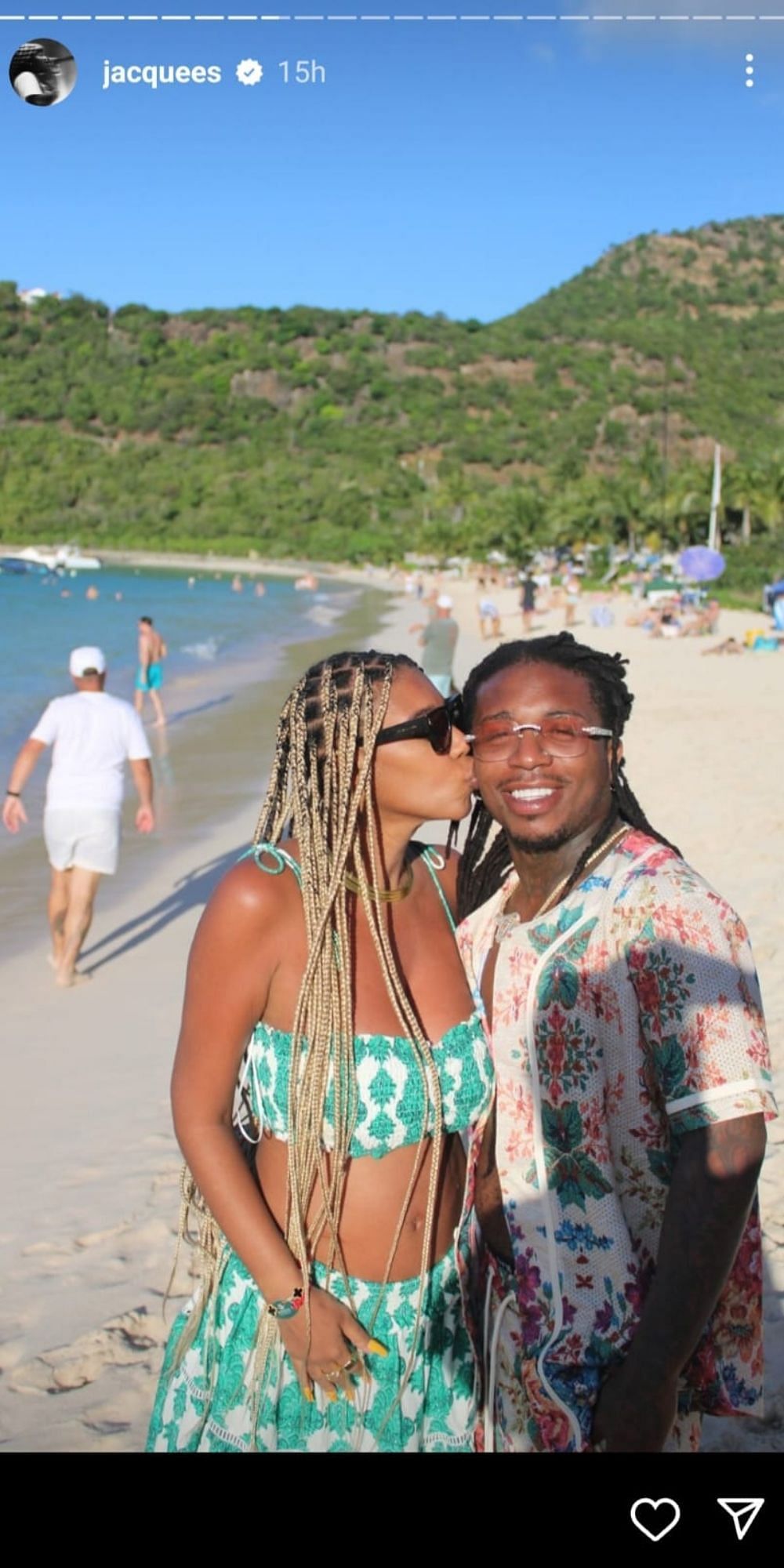 The couple on the beach.