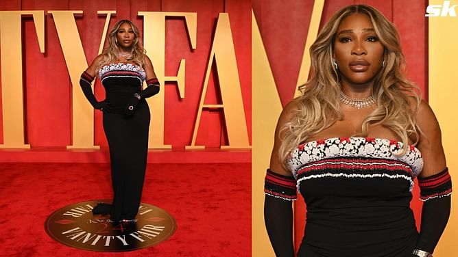 "10/10 look for my sister";"Now this is perfect" - Serena Williams' stunning Vanity Fair Oscar party look delights fans