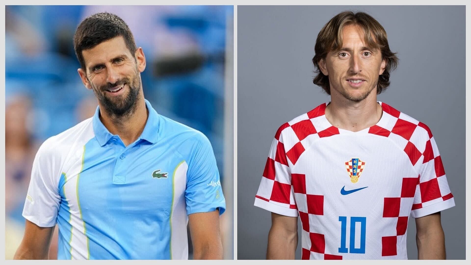 Novak Djokovic and Luka Modric 