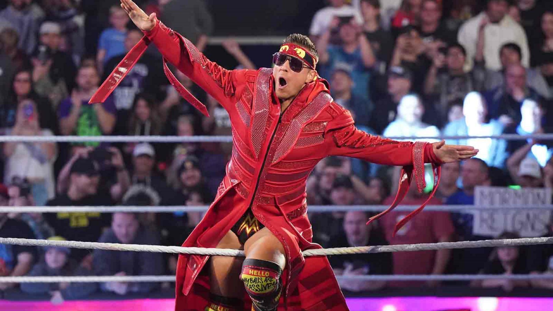The Miz makes his entrance on WWE SmackDown