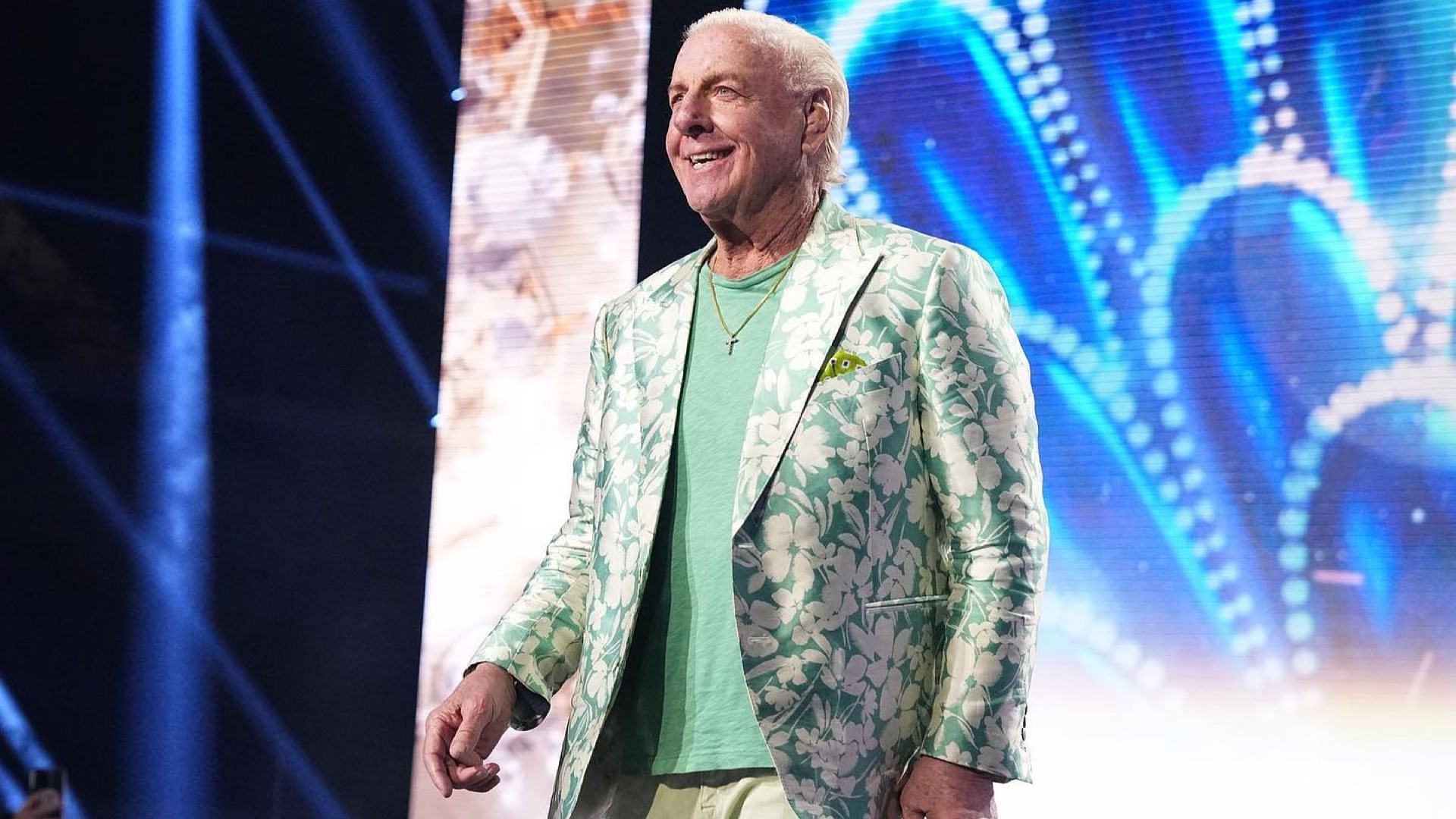 Ric Flair heads to the ring on AEW Dynamite
