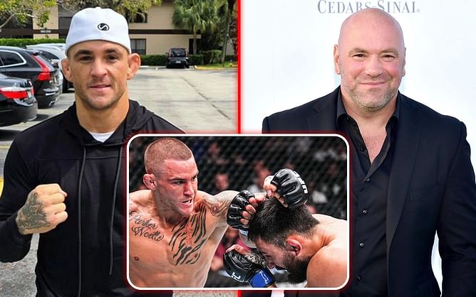 Dustin Poirier shares what he told Dana White and opponent Benoit Saint Denis right after UFC 299 win