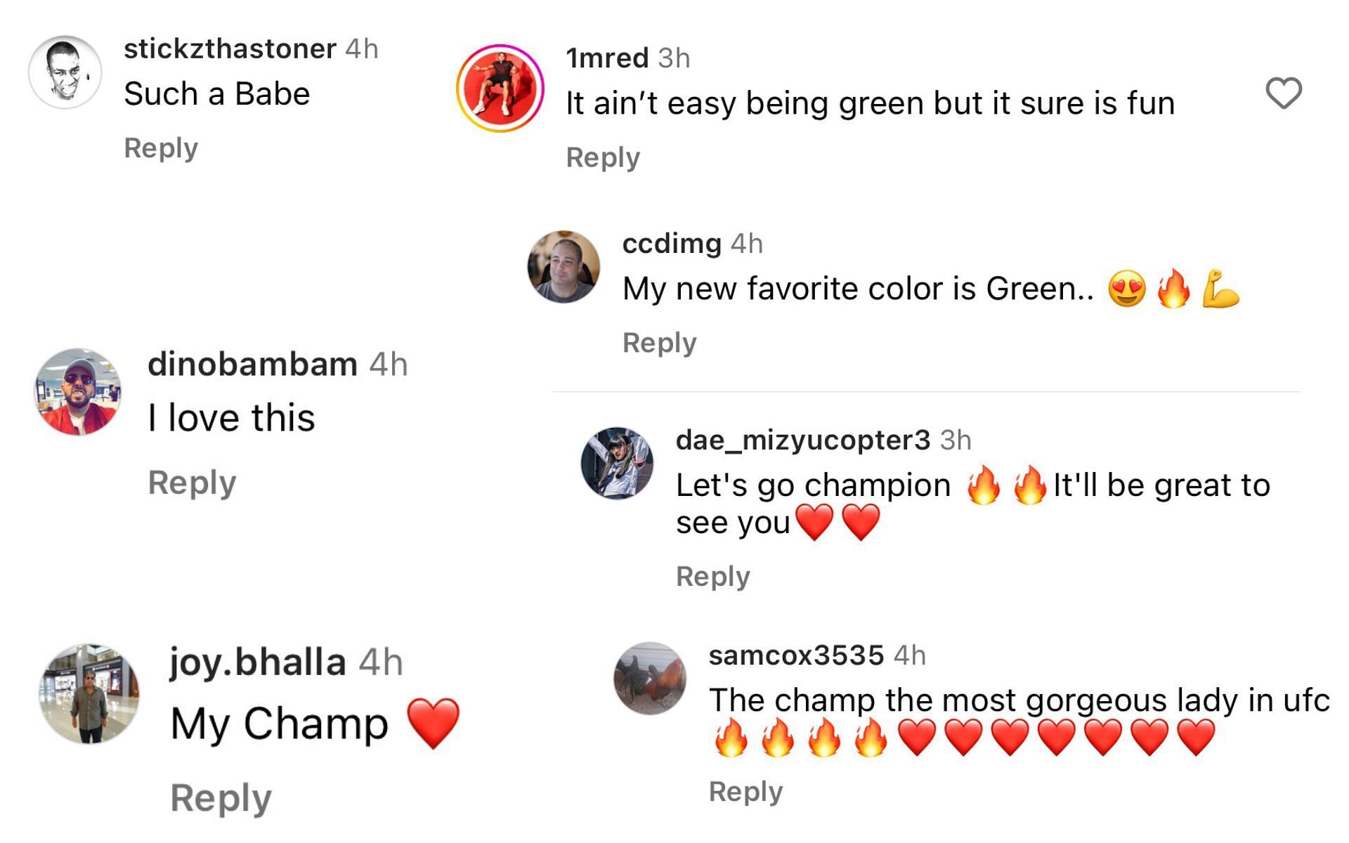 Instagram comments