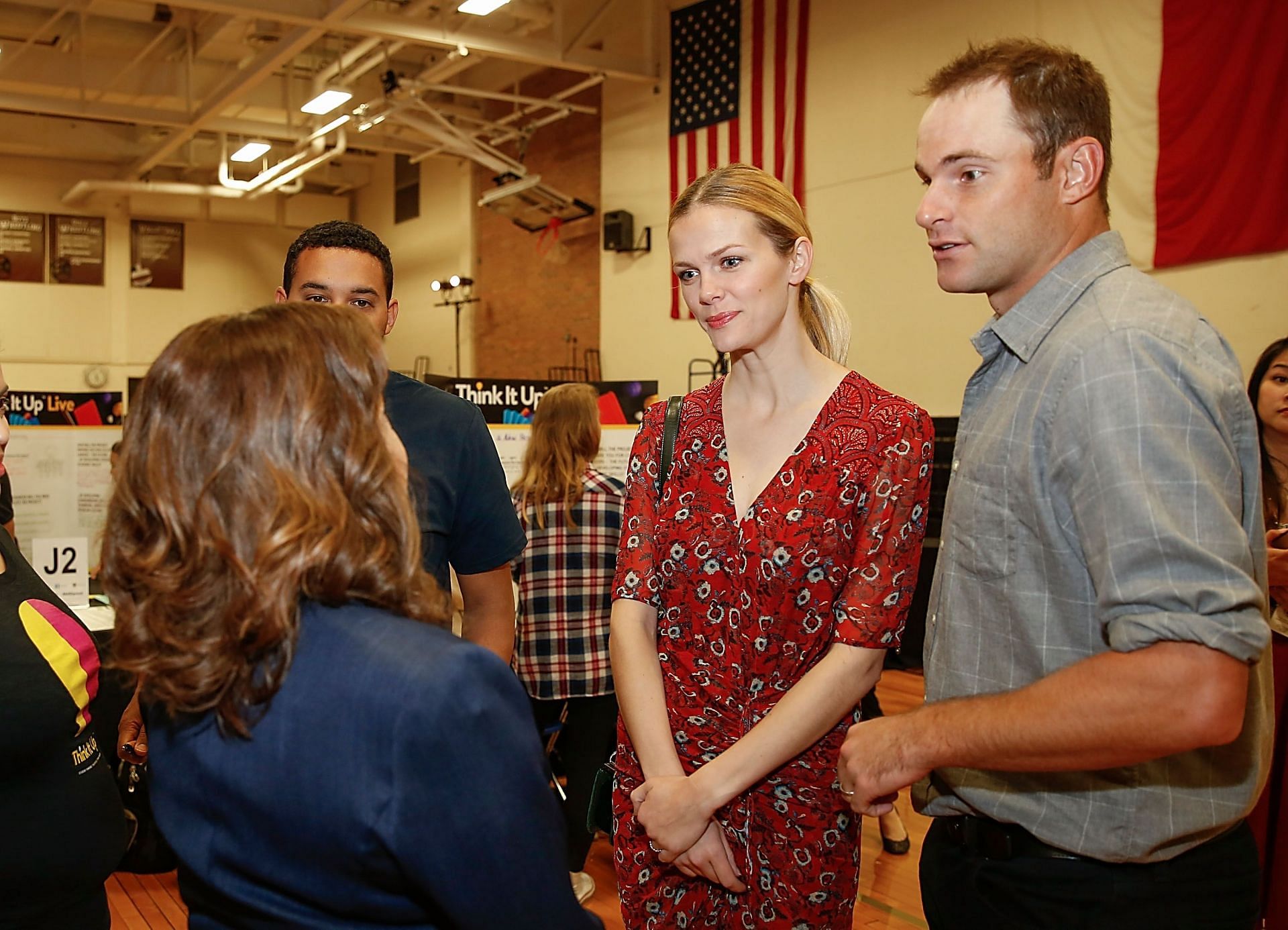 Andy Roddick and Brooklyn Decker at an event in Austin, Texas