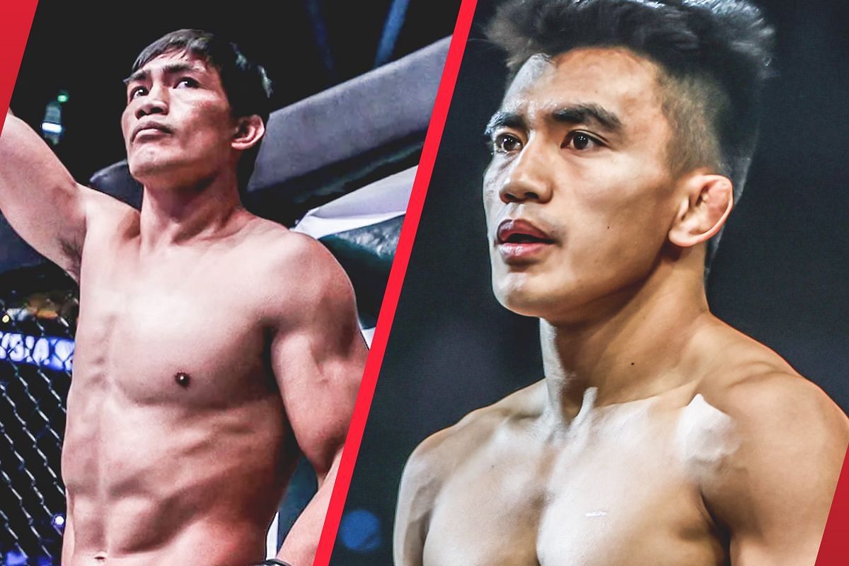 Eduard Folayang (Left) was happy to see Joshua Pacio (Right) bring the belt back