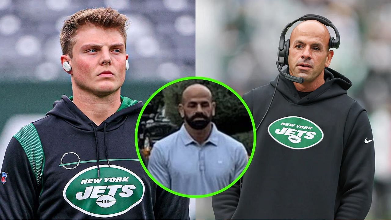 Fans troll Robert Saleh after Jets HC reaction goes viral during annual group photo