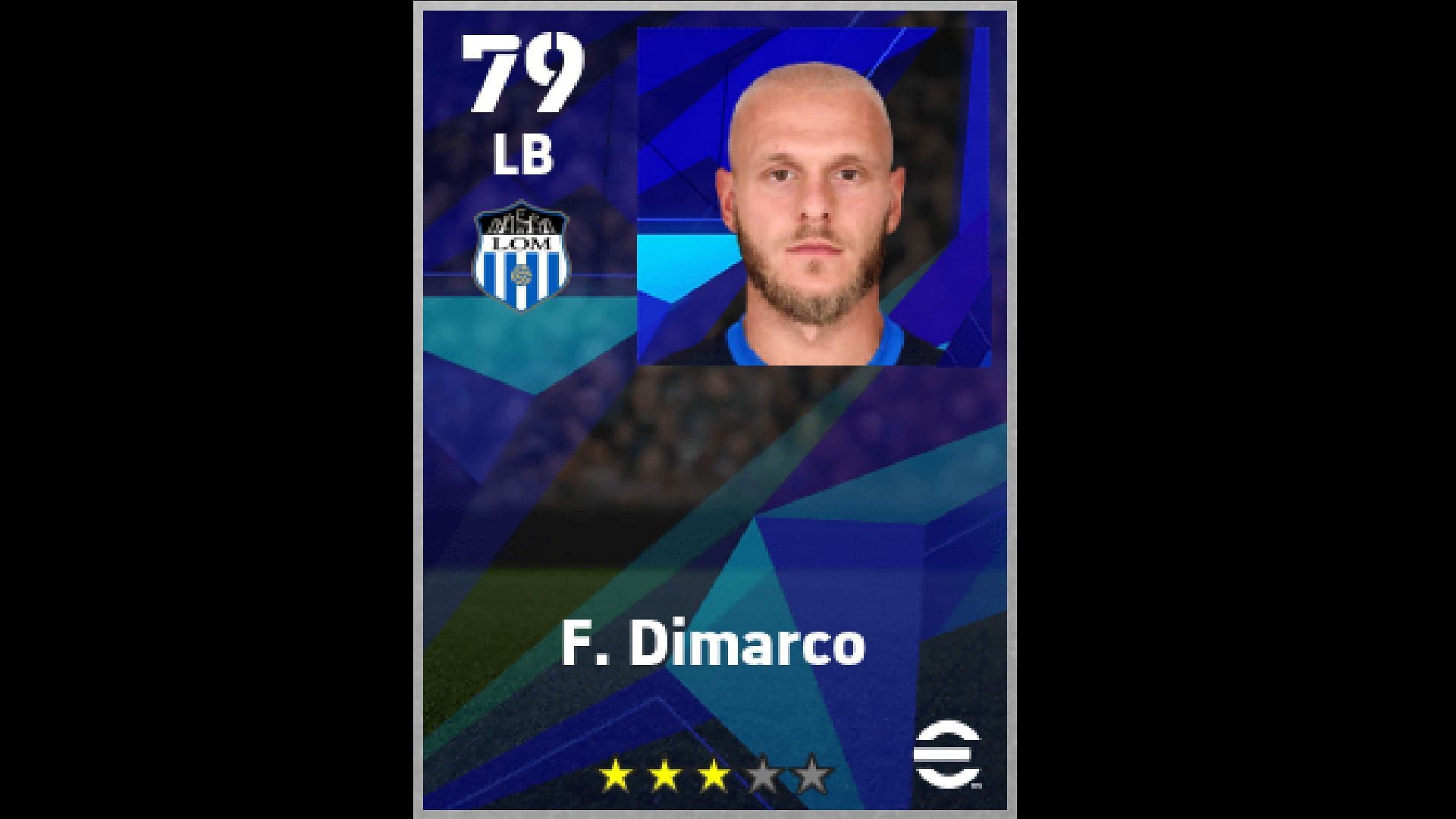 F Dimarco can be a reliable LB of your Dream Team (Image via Konami)