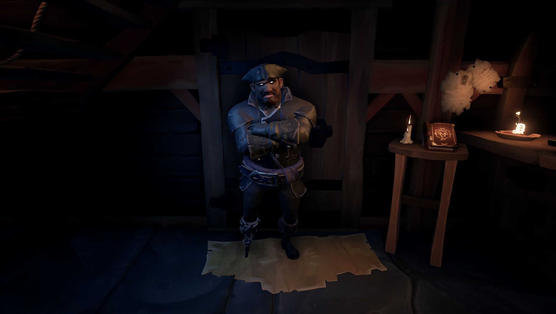 Mysterious Stranger in Plunder Outpost (Image via Rare)