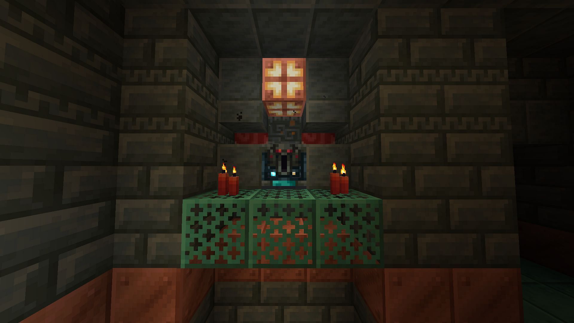 An ominous vault in Minecraft 1.21 (Image via Mojang)