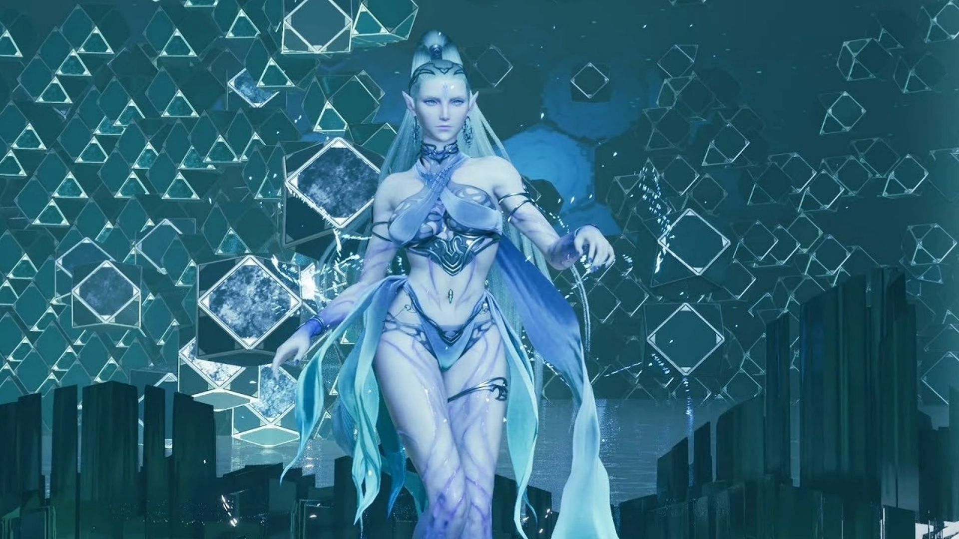 Among all the Summons in Final Fantasy 7 Rebirth, Shiva stands out for her looks and moves (Image via Final Fantasy Fandom)