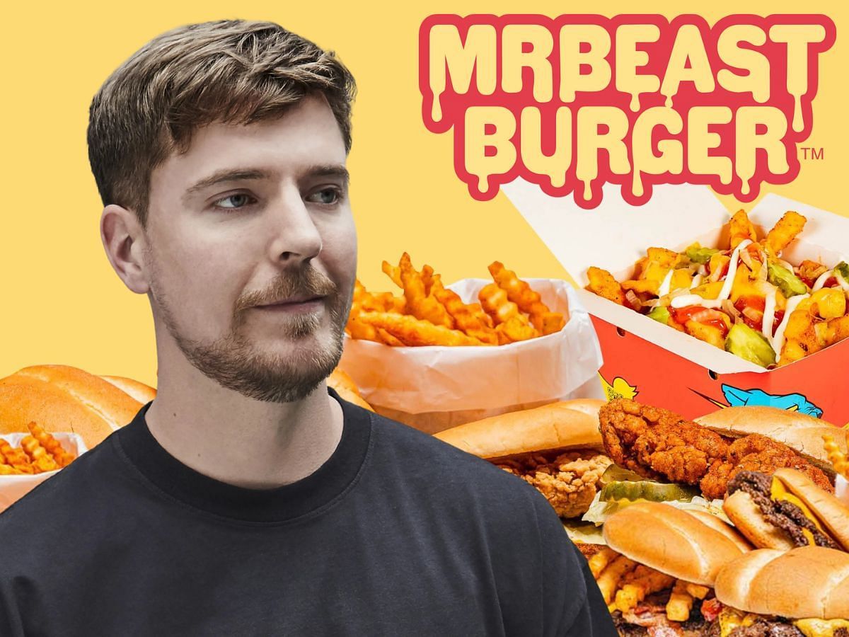 Tracing the controversial history of MrBeast Burgers (Image via YouTube/MrBeast and MrBeast Burgers)