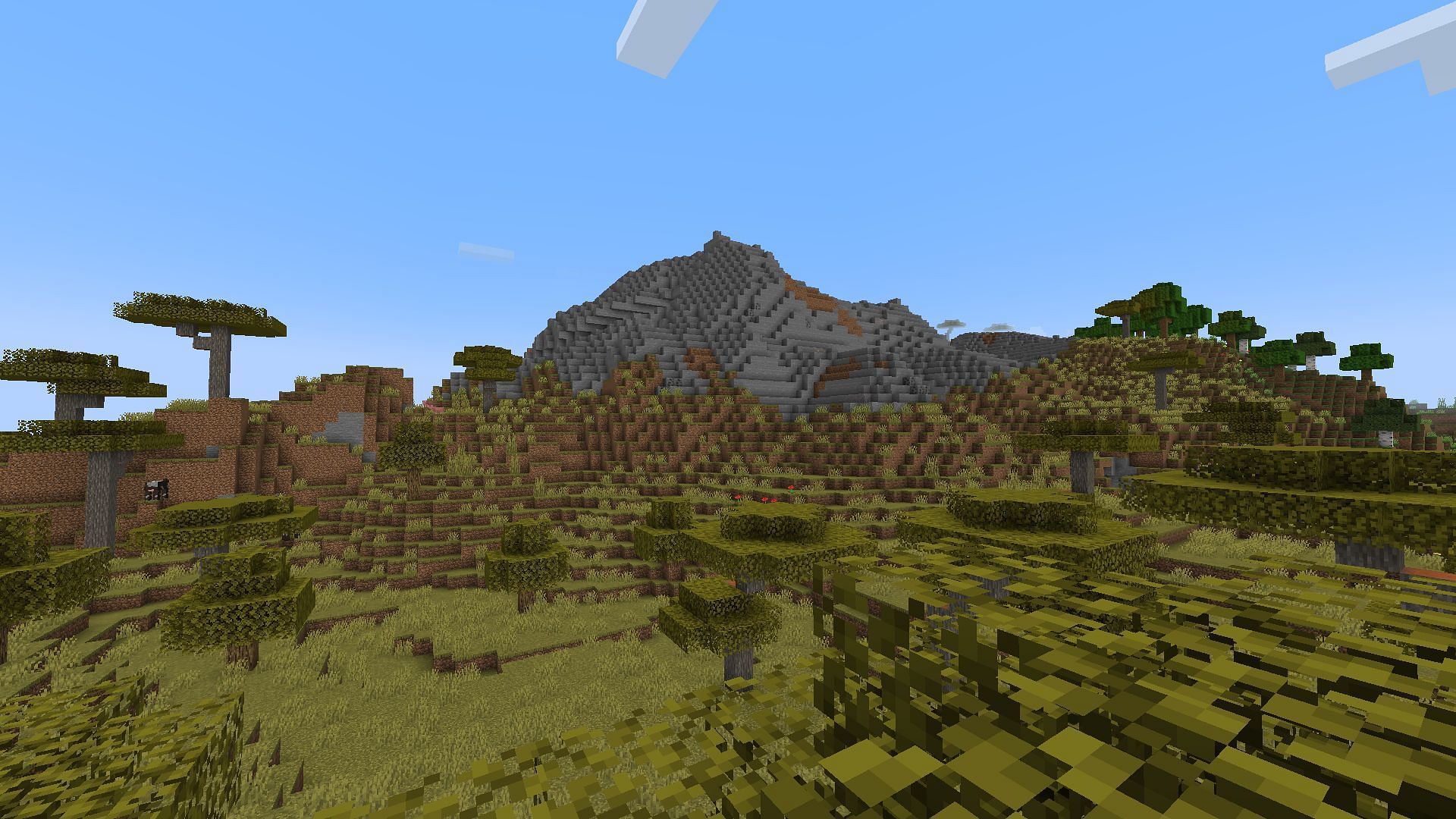 Armadillos are mainly found in savanna and badland biomes. (Image via Mojang Studios)