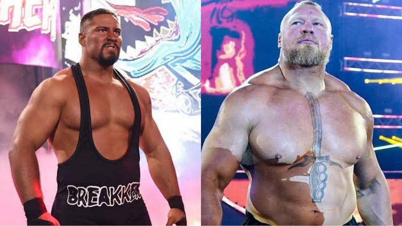 WWE सुपरस्टार्स ब्रॉन ब्रेकर और ब्रॉक लैसनर 