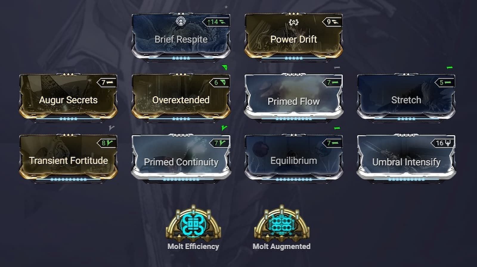 General-purposes Warframe Dante build (Image via Overframe)