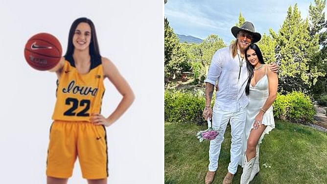“She’s just heating up”: Former Iowa TE George Kittle’s wife Claire Kittle reacts to Caitlin Clark’s 2024 WNBA Draft declaration news