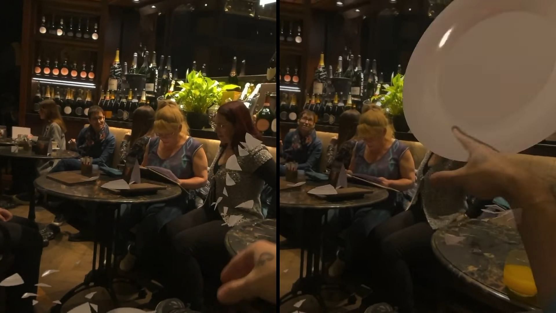 Kick streamer Ice Poseidon throws virtual plates at strangers (Image via Kick Clips/YouTube)