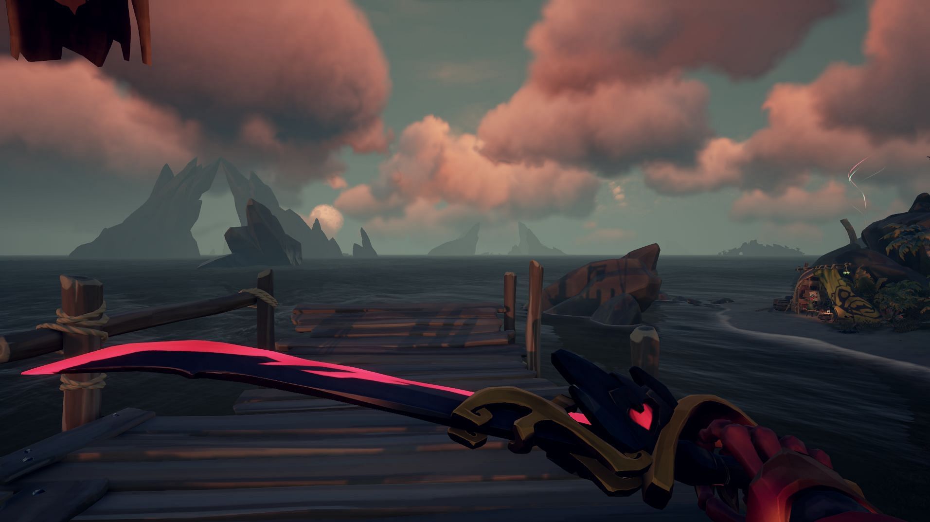 The Cutlass is one of the best weapons in Sea of Thieves (Image via Rare)