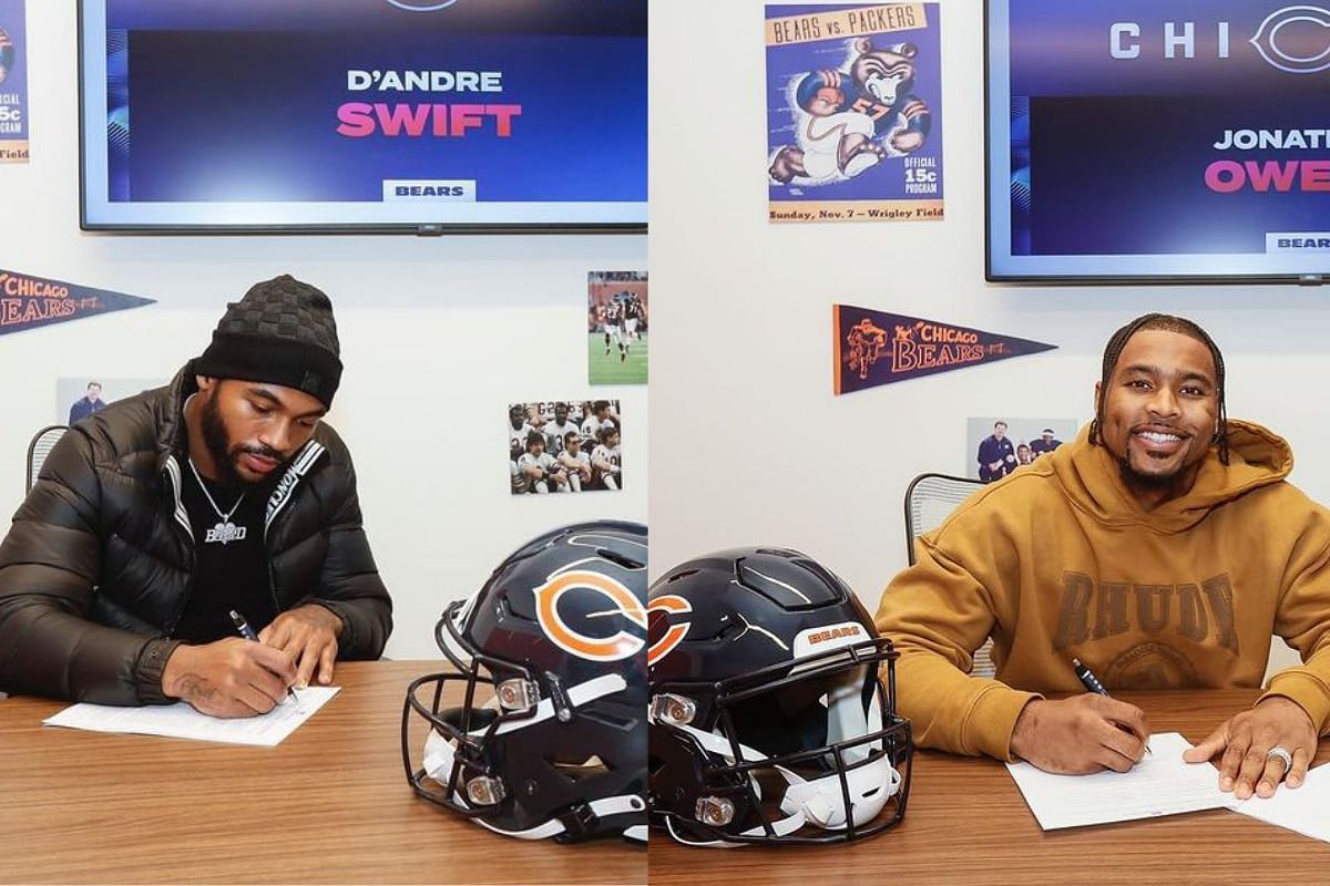 Chicago Bears free agent signings tracker 2024 Latest on D'Andre Swift