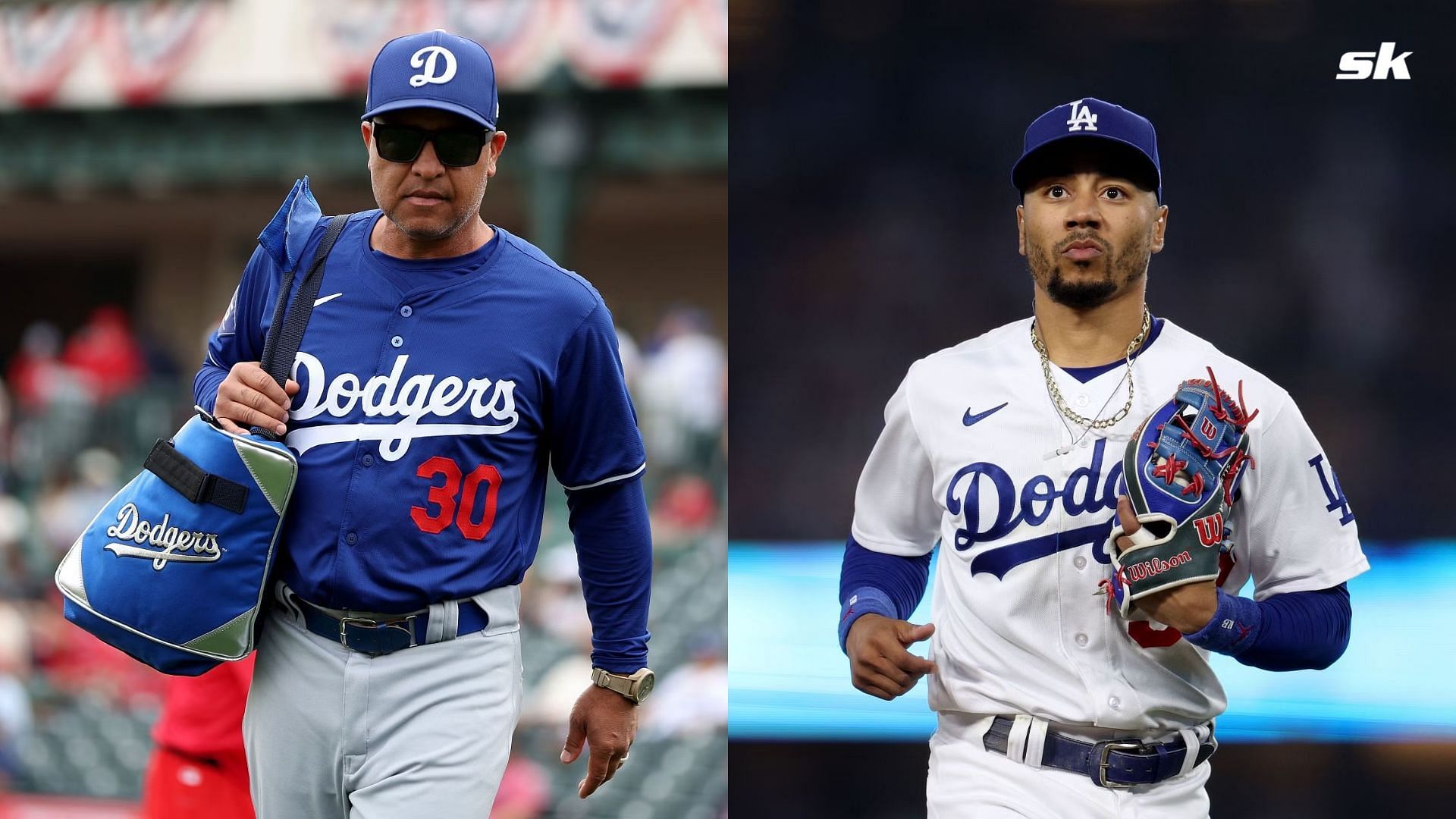 Los Angeles Dodgers Manager Dave Roberts &amp; Slugger Mookie Betts