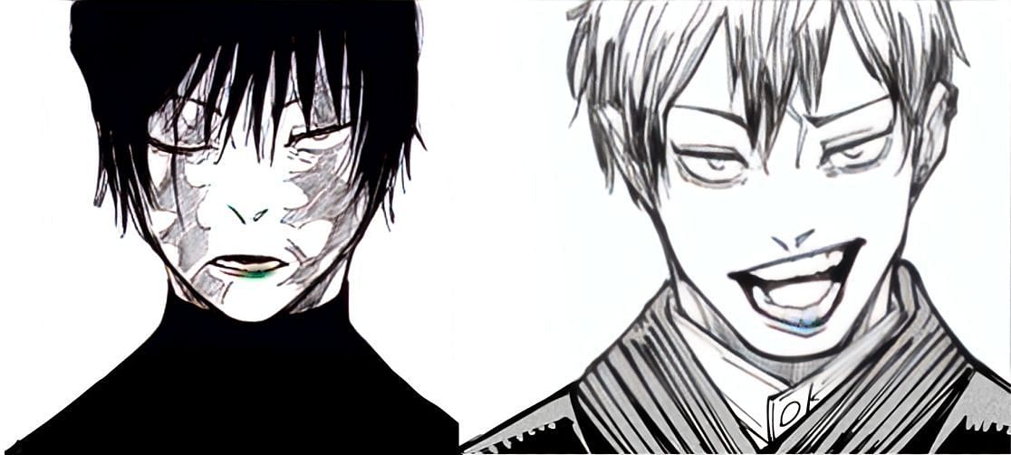 Maki and Naoya in the manga (Image via Shueisha).