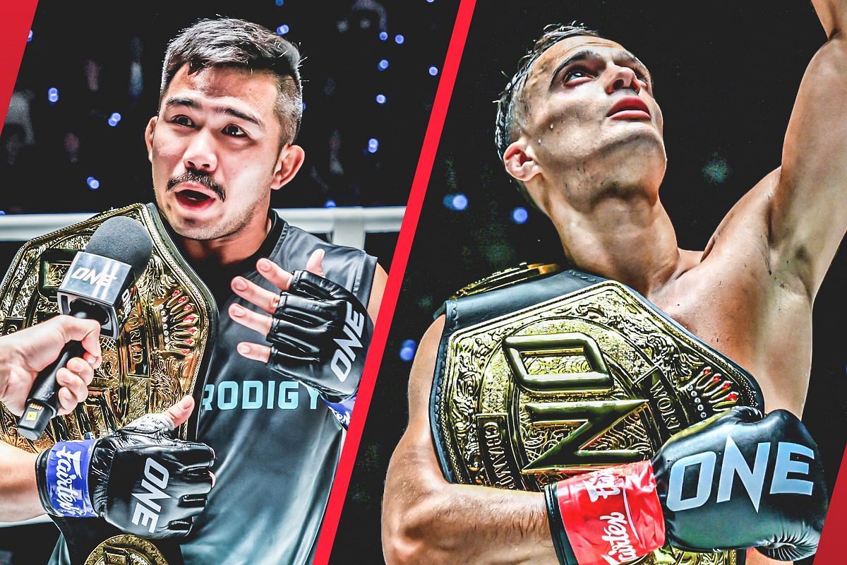 Prajanchai (left) and Jonathan Di Bella (right) [Photos via: ONE Championship]