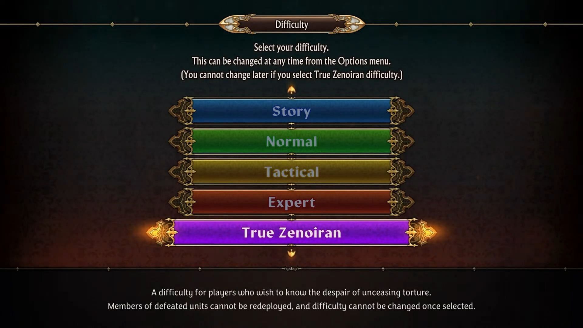 While there is no NG+, there is True Zenoiran difficulty (Image via Atlus)