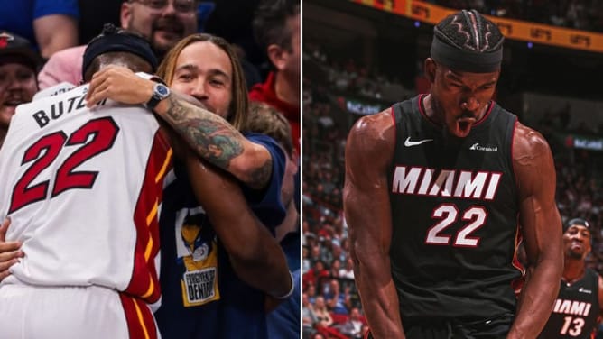 WATCH: Jimmy Butler and ‘Fall Out Boy’ rockstar Pete Wentz share a wholesome moment