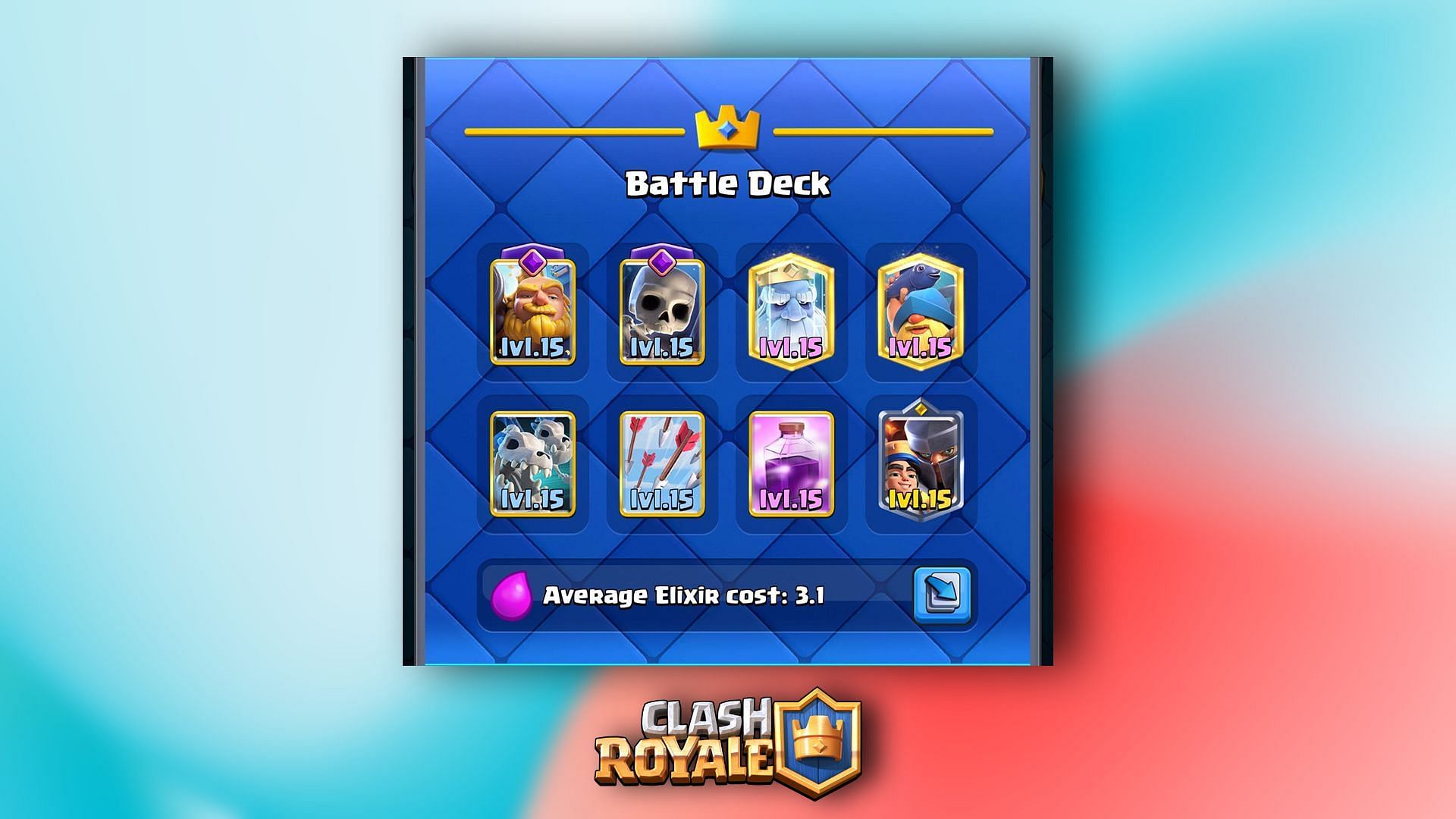 Royal Giant cycle is among the best clash royale decks for Arena 15 (Image via Supercell)