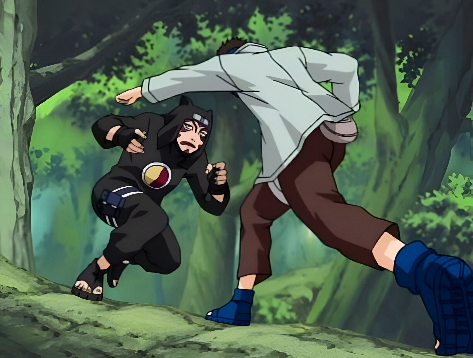 Kankuro (left) and Shino (right) (Image via Studio Pierrot)